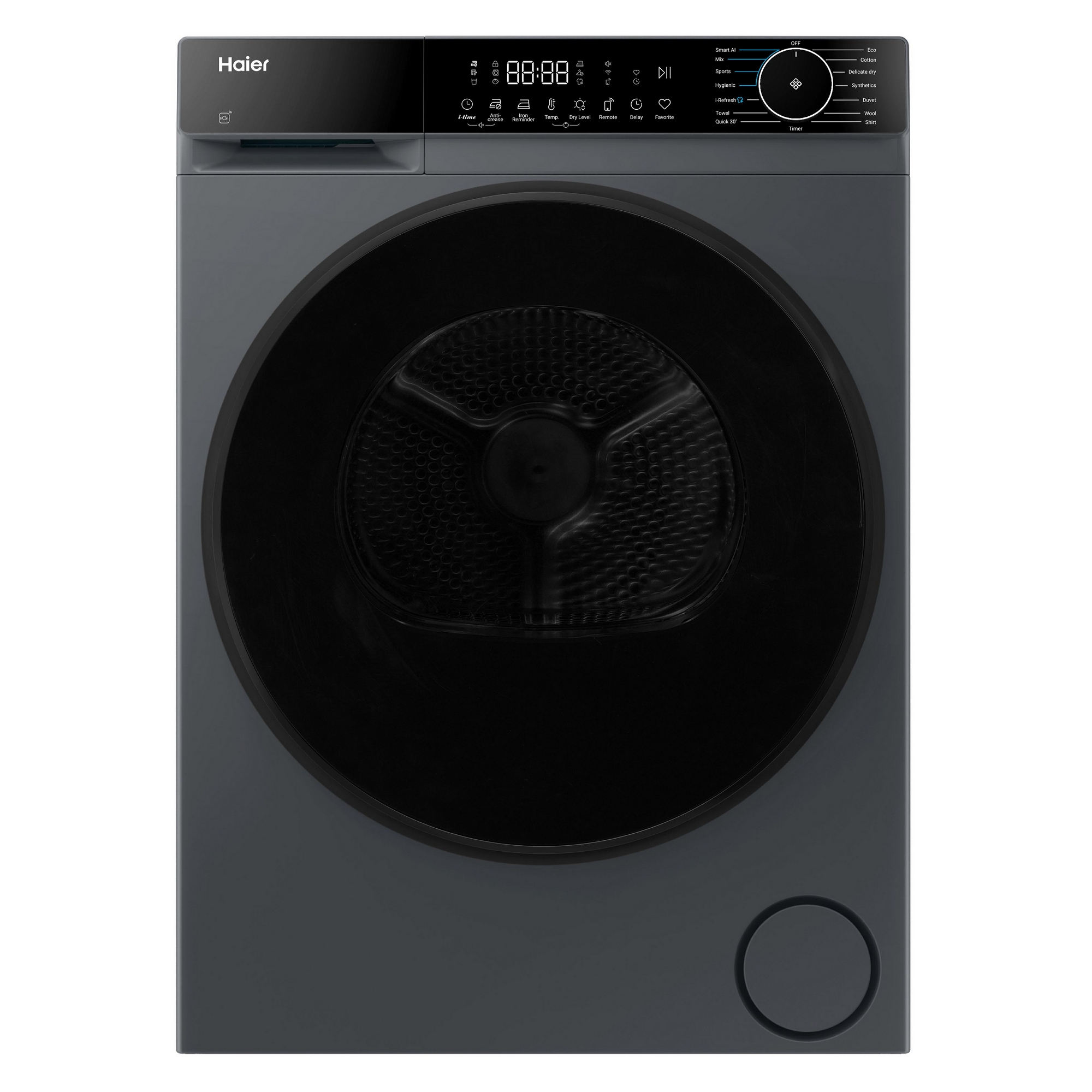 Haier X Series 5 Plus 9kg Heat Pump Condenser Dryer HD90-D357AGU1-UK - Graphite