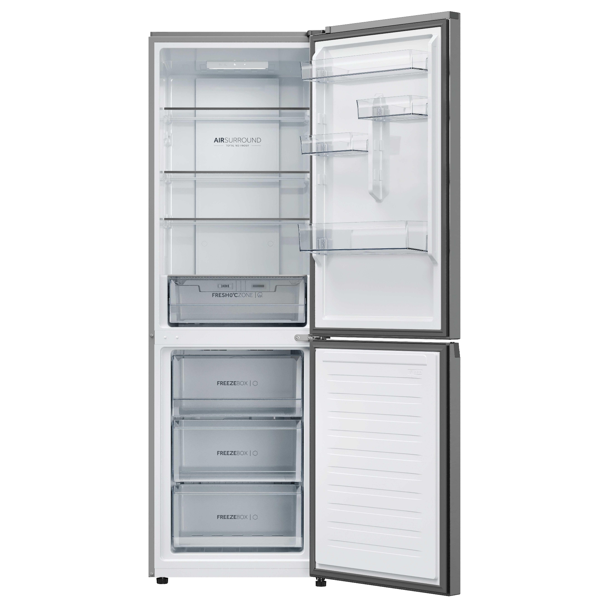 Haier 2D 60 Series 3 60cm Free Fridge Freezer HDPR3618DNPK - Stainless Steel Haier 2D 60 Series 3 60cm Free Fridge Freezer HDPR3618DNPK - Stainless Steel
