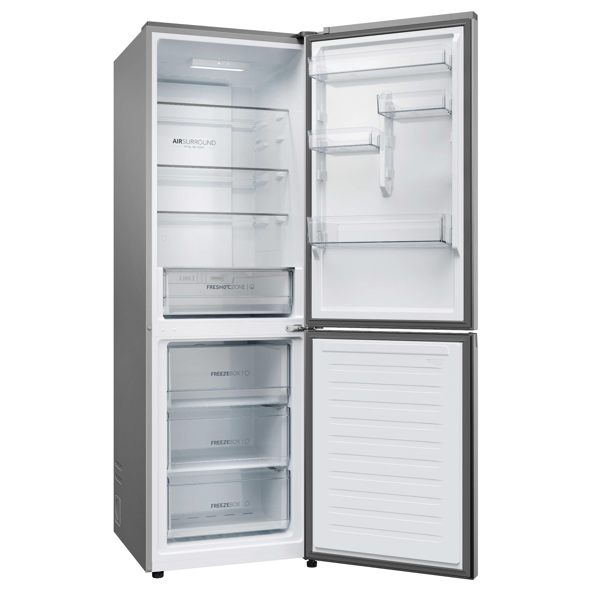 Haier 2D 60 Series 3 60cm Free Fridge Freezer HDPR3618DNPK - Stainless Steel Haier 2D 60 Series 3 60cm Free Fridge Freezer HDPR3618DNPK - Stainless Steel