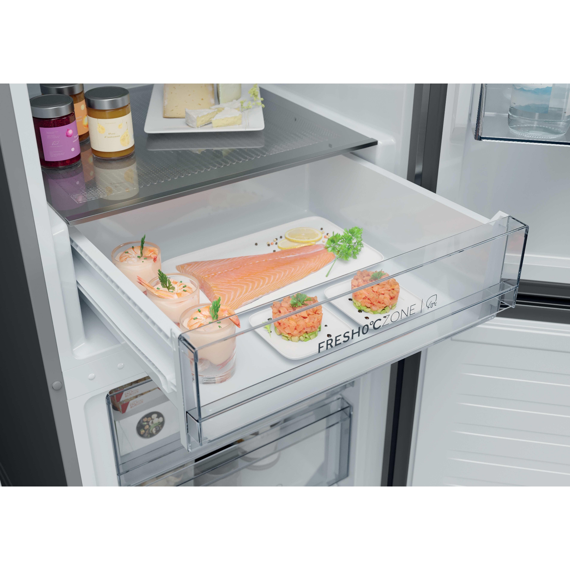 Haier 2D 60 Series 3 60cm Free Fridge Freezer HDPR3618DNPK - Stainless Steel Haier 2D 60 Series 3 60cm Free Fridge Freezer HDPR3618DNPK - Stainless Steel