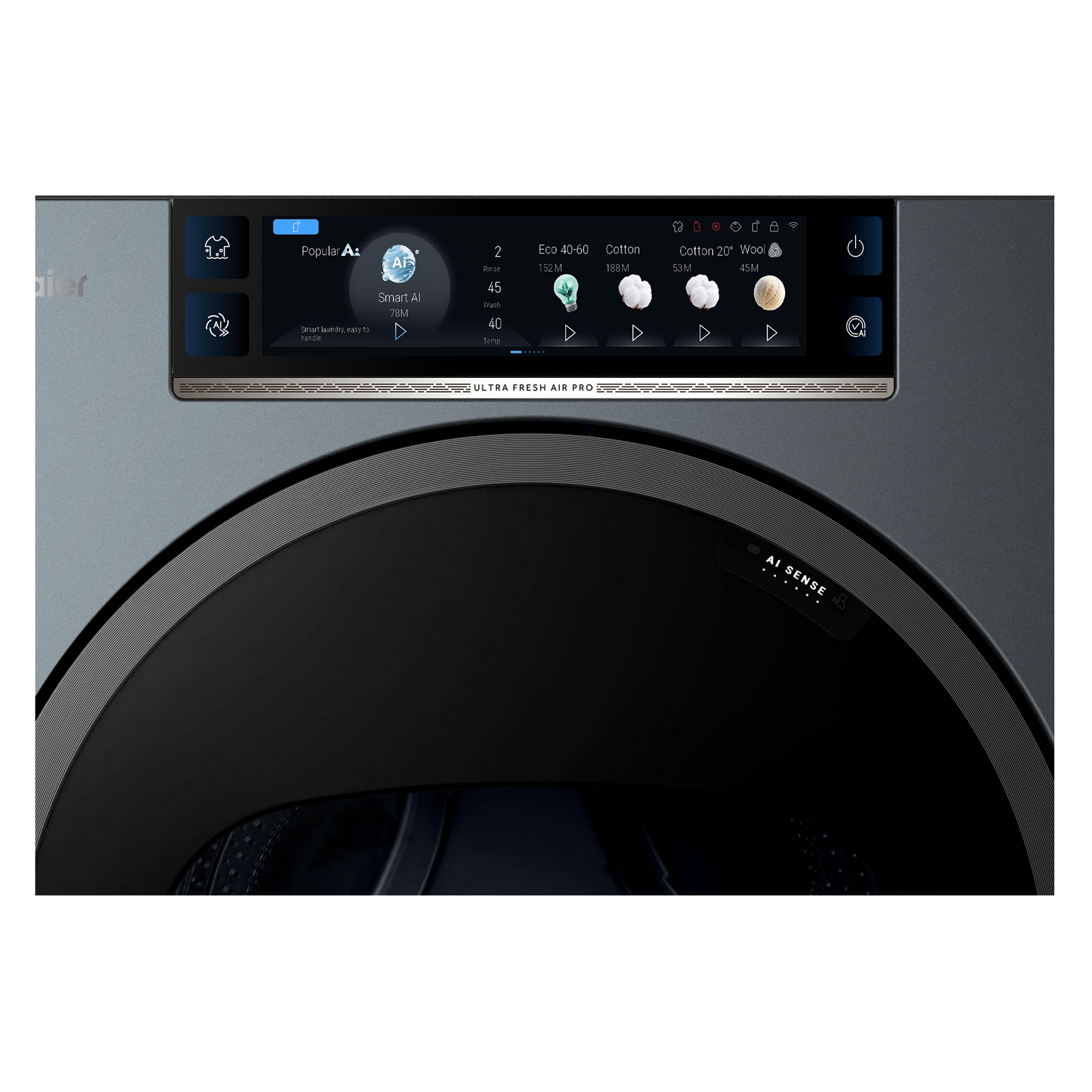 Haier 13kg Freestanding Autodose Washing Machine 1400rpm HW130BD14612U1UK - Graphite Haier 13kg Freestanding Autodose Washing Machine 1400rpm HW130BD14612U1UK - Graphite