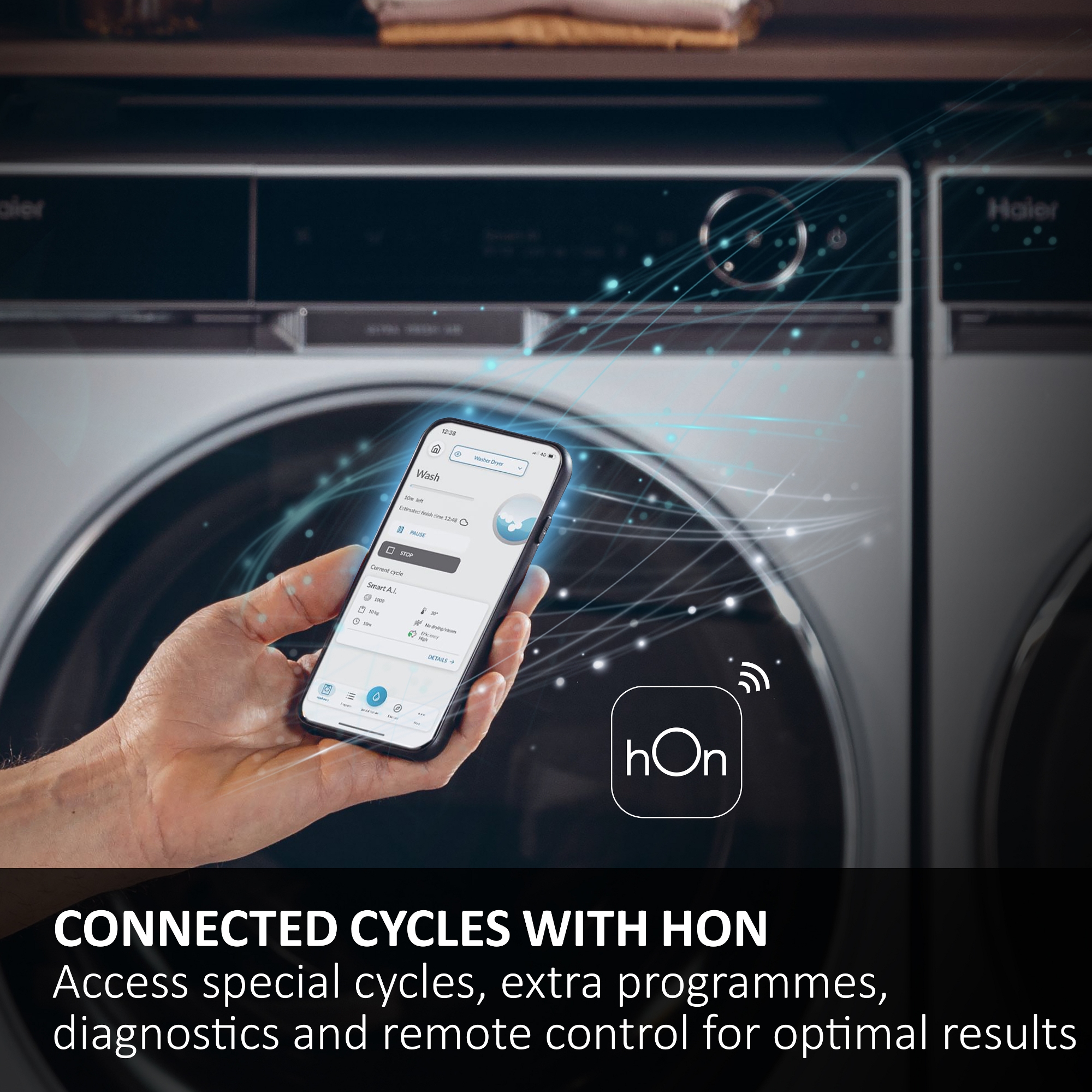 Haier X5 Plus 9kg Washing Machine 1400rpm HW90BP14357AETU - White Haier X5 Plus 9kg Washing Machine 1400rpm HW90BP14357AETU - White