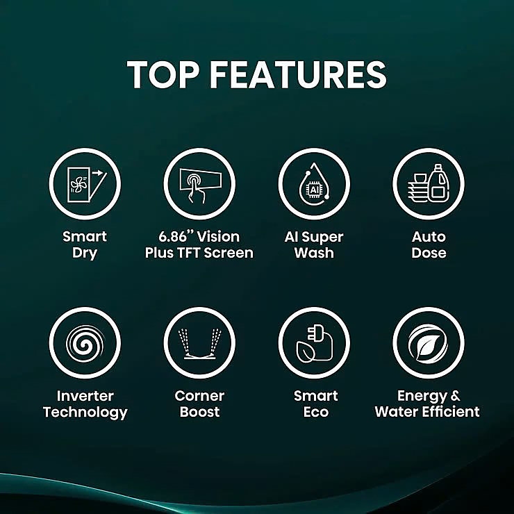 Hisense 60cm Freestanding AutoDose Dishwasher HS693A90ADBX - Black Steel Hisense 60cm Freestanding AutoDose Dishwasher HS693A90ADBX - Black Steel