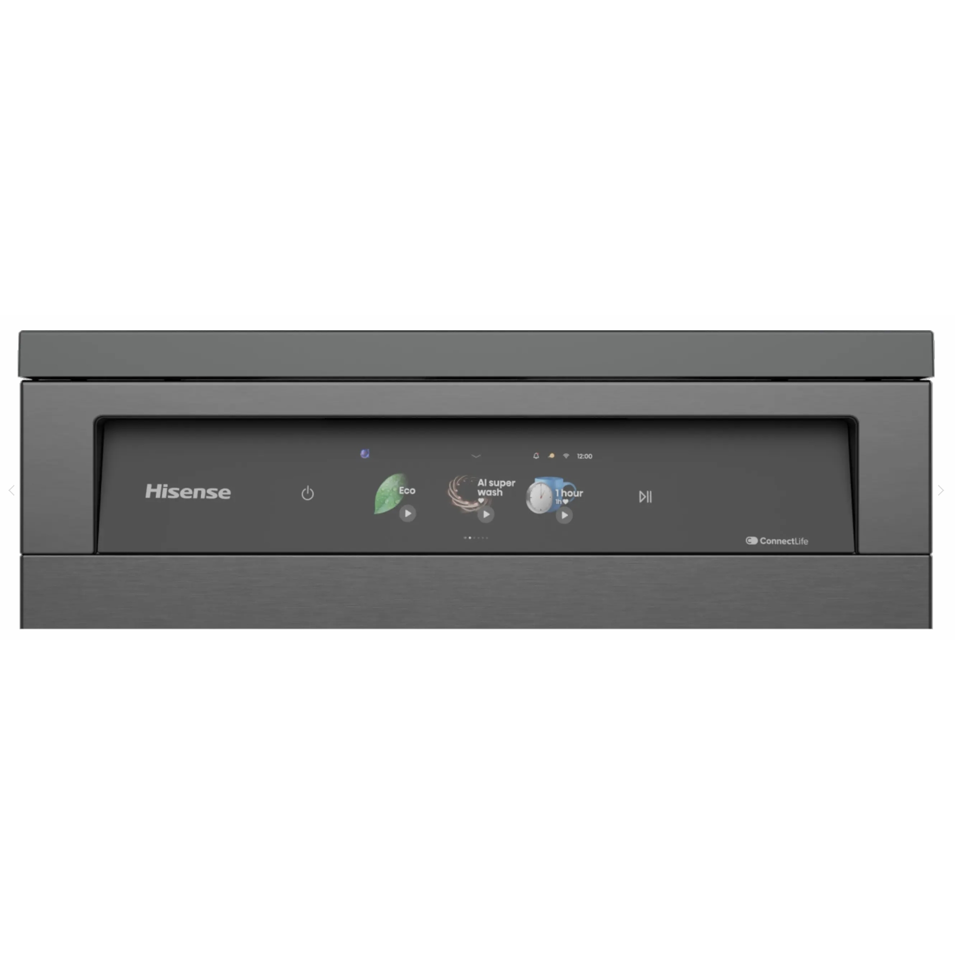 Hisense 60cm Freestanding AutoDose Dishwasher HS693A90ADBX - Black Steel Hisense 60cm Freestanding AutoDose Dishwasher HS693A90ADBX - Black Steel