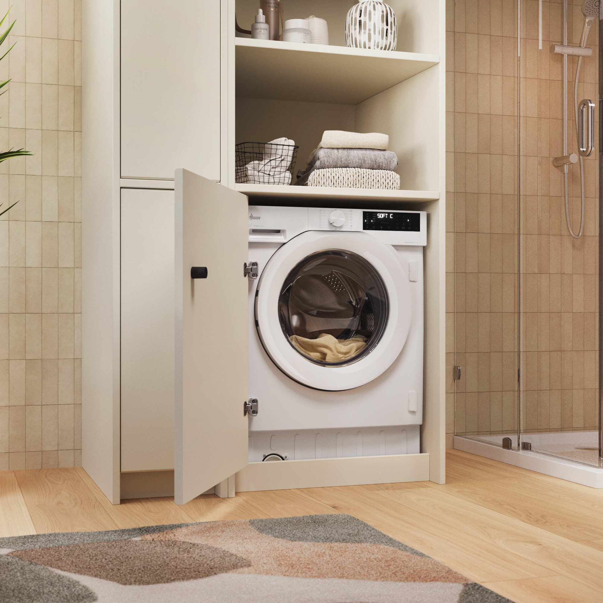 Hoover 9kg/6kg Integrated Washer Dryer BH4S496M6D9-80 Hoover 9kg/6kg Integrated Washer Dryer BH4S496M6D9-80