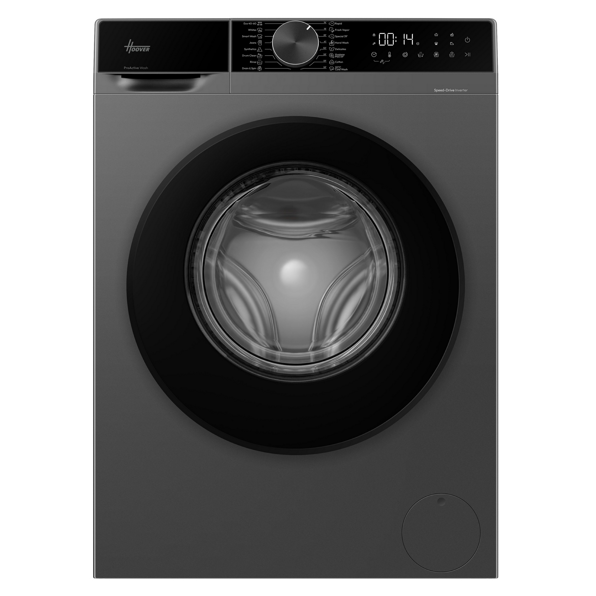 Hoover 10kg Ultra Washing Machine 1400rpm HGD 410B9GC-80 - Graphite