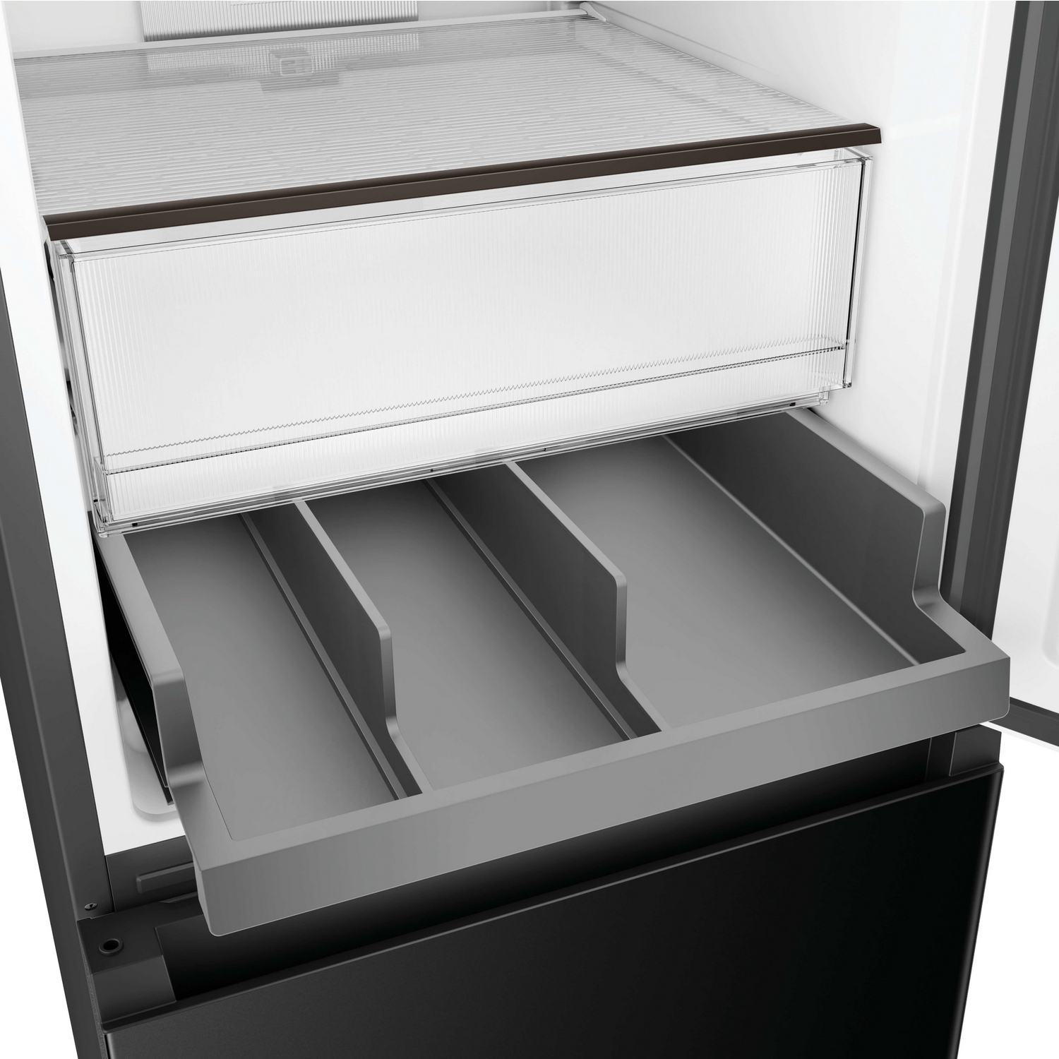 Hoover 55cm Frost Free Fridge Freezer HONCQ3T518ENTK - Black Hoover 55cm Frost Free Fridge Freezer HONCQ3T518ENTK - Black