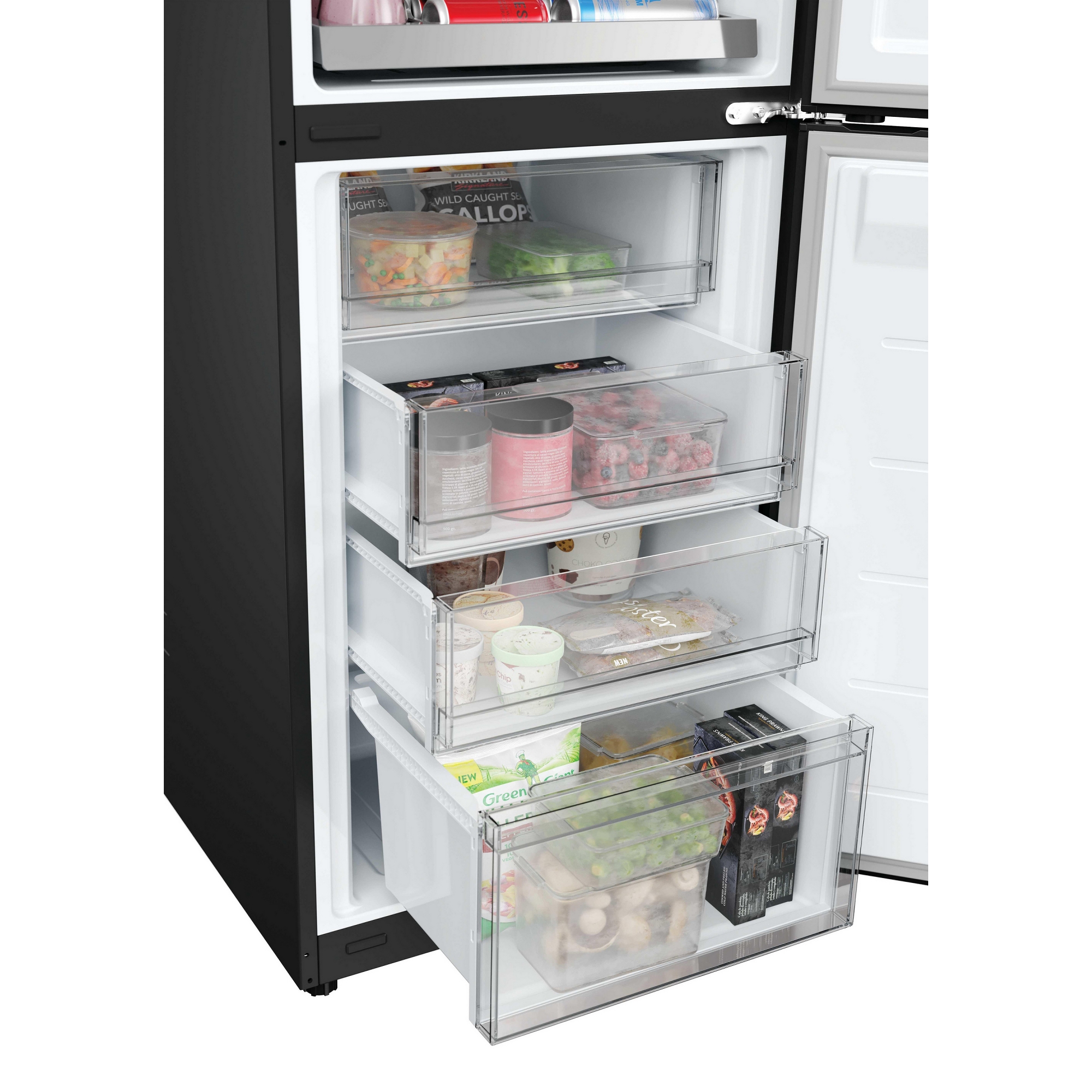 Hoover 55cm Frost Free Fridge Freezer HONCQ3T518ENTK - Black Hoover 55cm Frost Free Fridge Freezer HONCQ3T518ENTK - Black