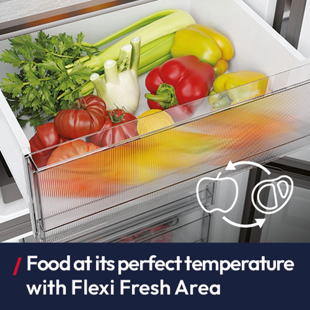 Hoover 55cm Frost Free Fridge Freezer HONCQ3T518ENTK - Black Hoover 55cm Frost Free Fridge Freezer HONCQ3T518ENTK - Black