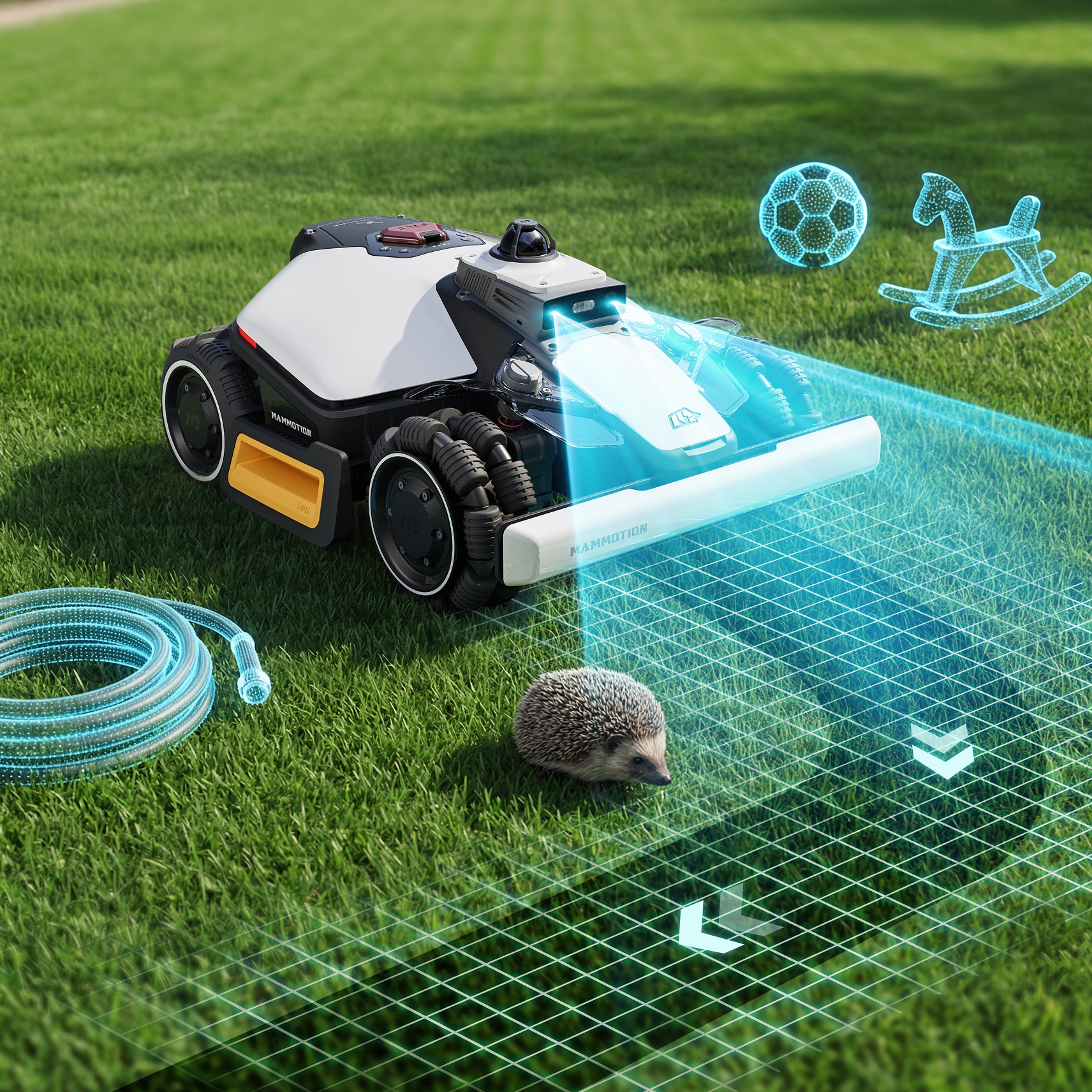Mammotion Luba Mini 2 1500 Compact AWD Robotic Lawn Mower MTLA25LUM215HUK - White Mammotion Luba Mini 2 1500 Compact AWD Robotic Lawn Mower MTLA25LUM215HUK - White