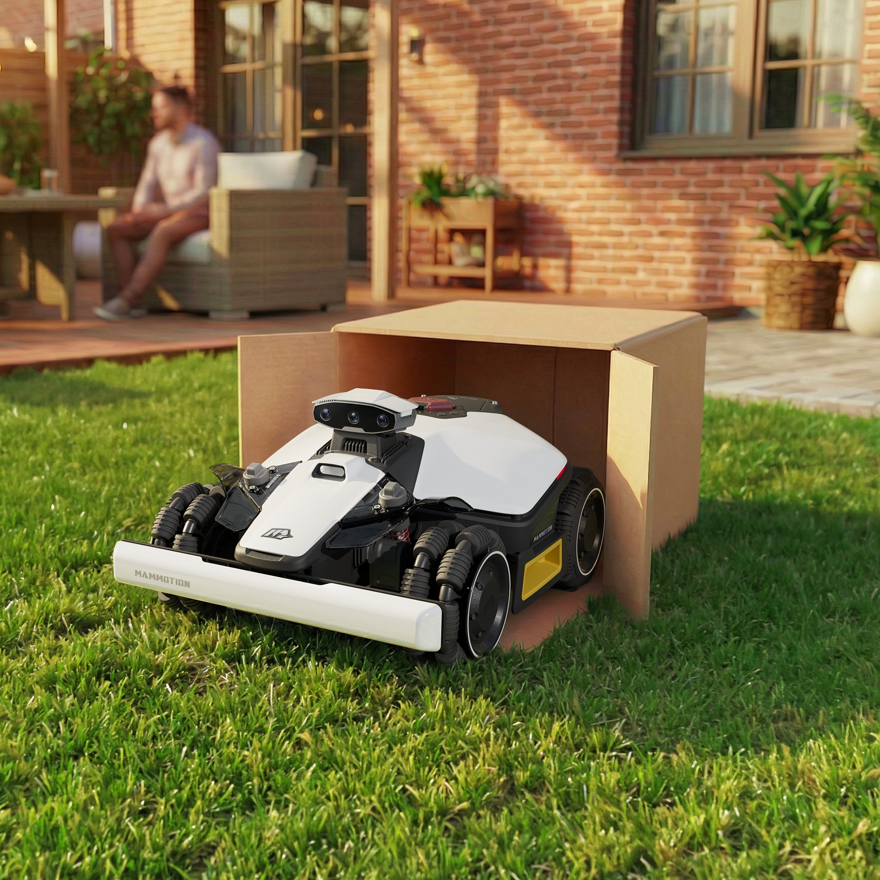 Mammotion Luba Mini 2 1000 Compact AWD Robotic Lawn Mower MTLA25LUM21KUK - White Mammotion Luba Mini 2 1000 Compact AWD Robotic Lawn Mower MTLA25LUM21KUK - White