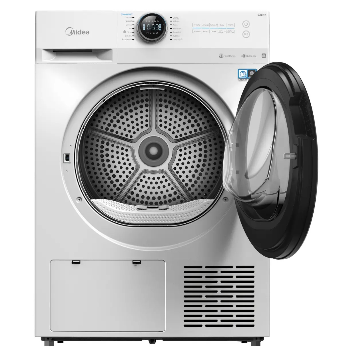 Midea 9kg Heat Pump Dryer MD200H90WB/W-UK - White Midea 9kg Heat Pump Dryer MD200H90WB/W-UK - White