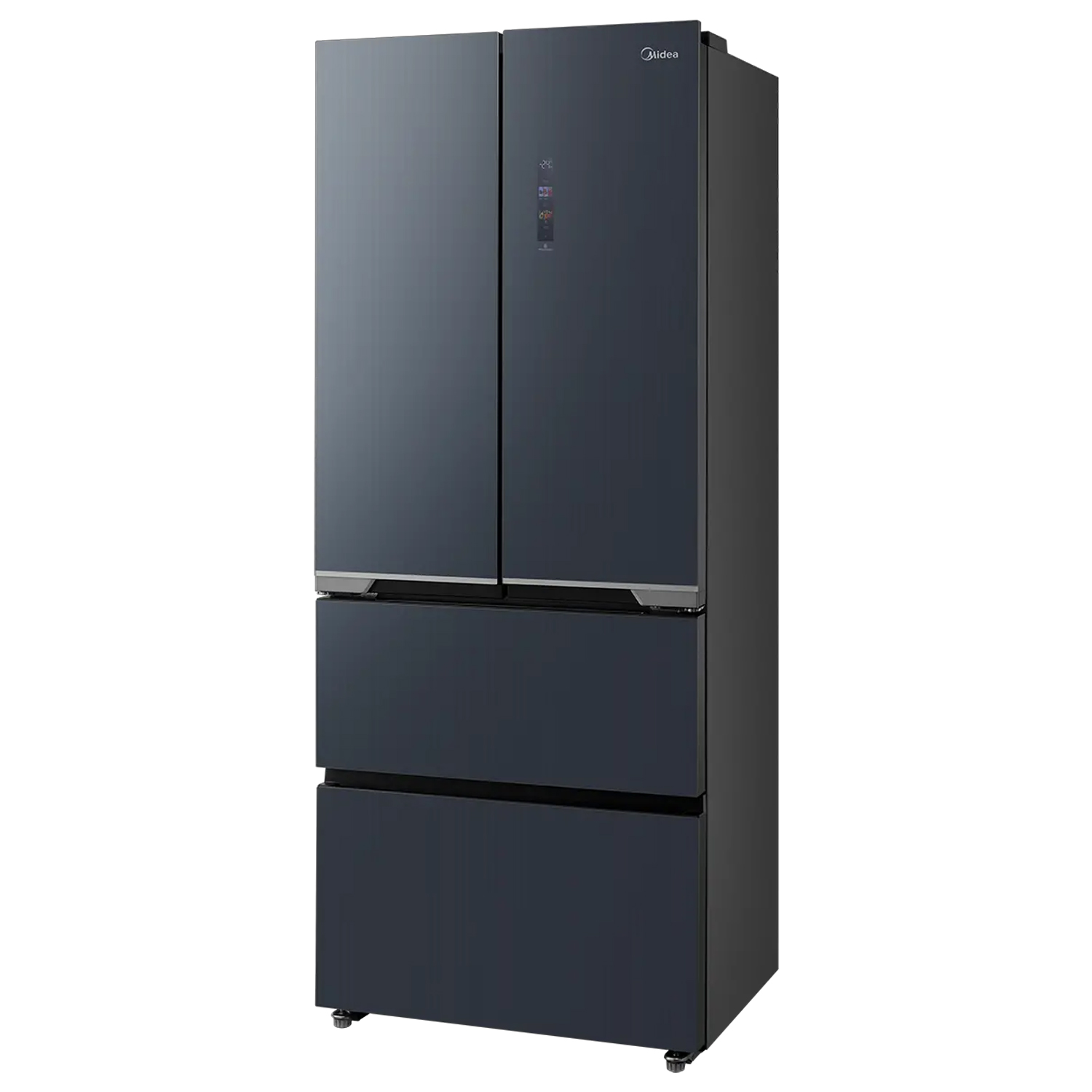 Midea 75.3cm Total No Frost Freestanding American Style Fridge Freezer MDRF600BIE70 - Sapphire Glass Midea 75.3cm Total No Frost Freestanding American Style Fridge Freezer MDRF600BIE70 - Sapphire Glass