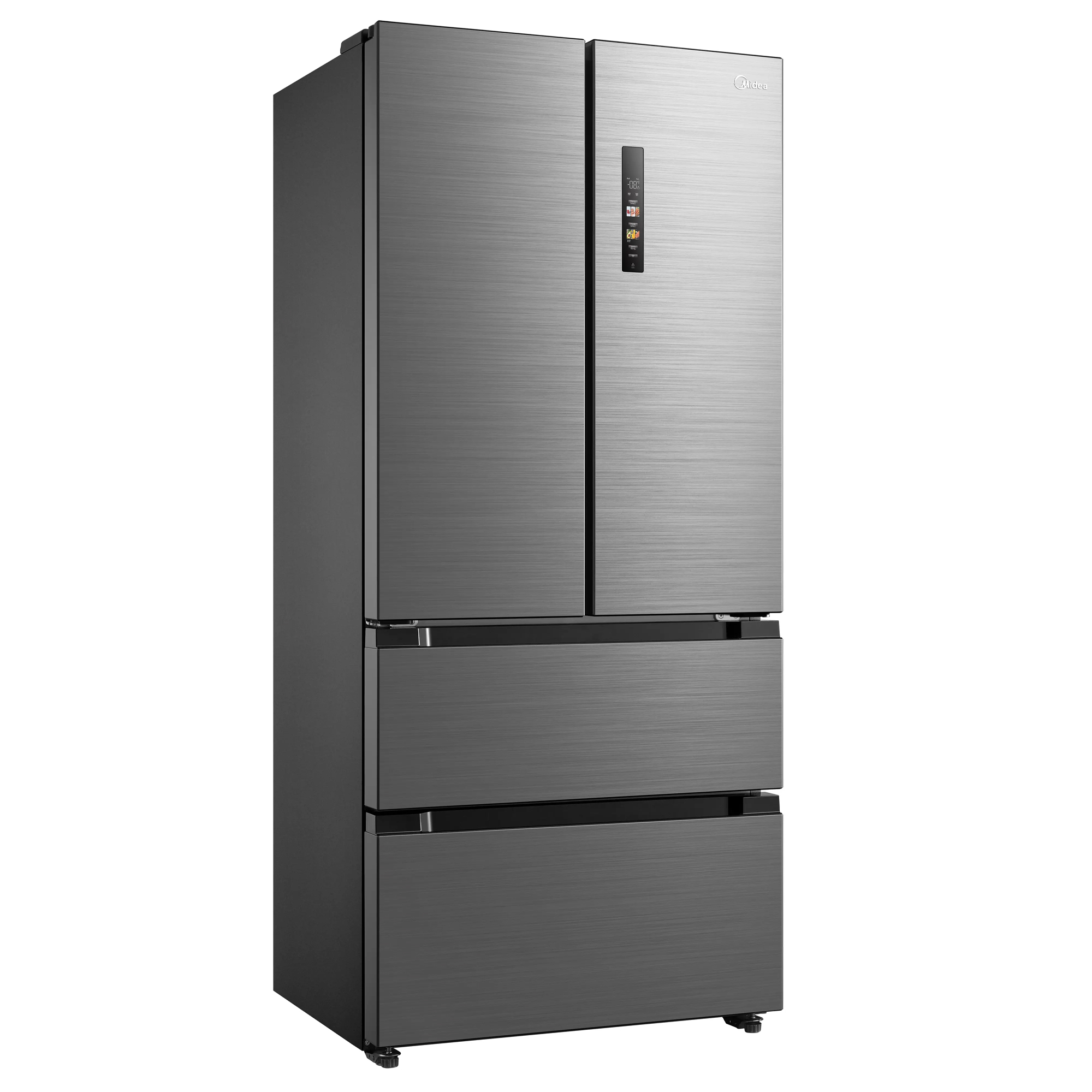 Midea 83.3cm Total No Frost Freestanding American Style Fridge Freezer MDRF692FIE46 - Stainless Steel Midea 83.3cm Total No Frost Freestanding American Style Fridge Freezer MDRF692FIE46 - Stainless Steel