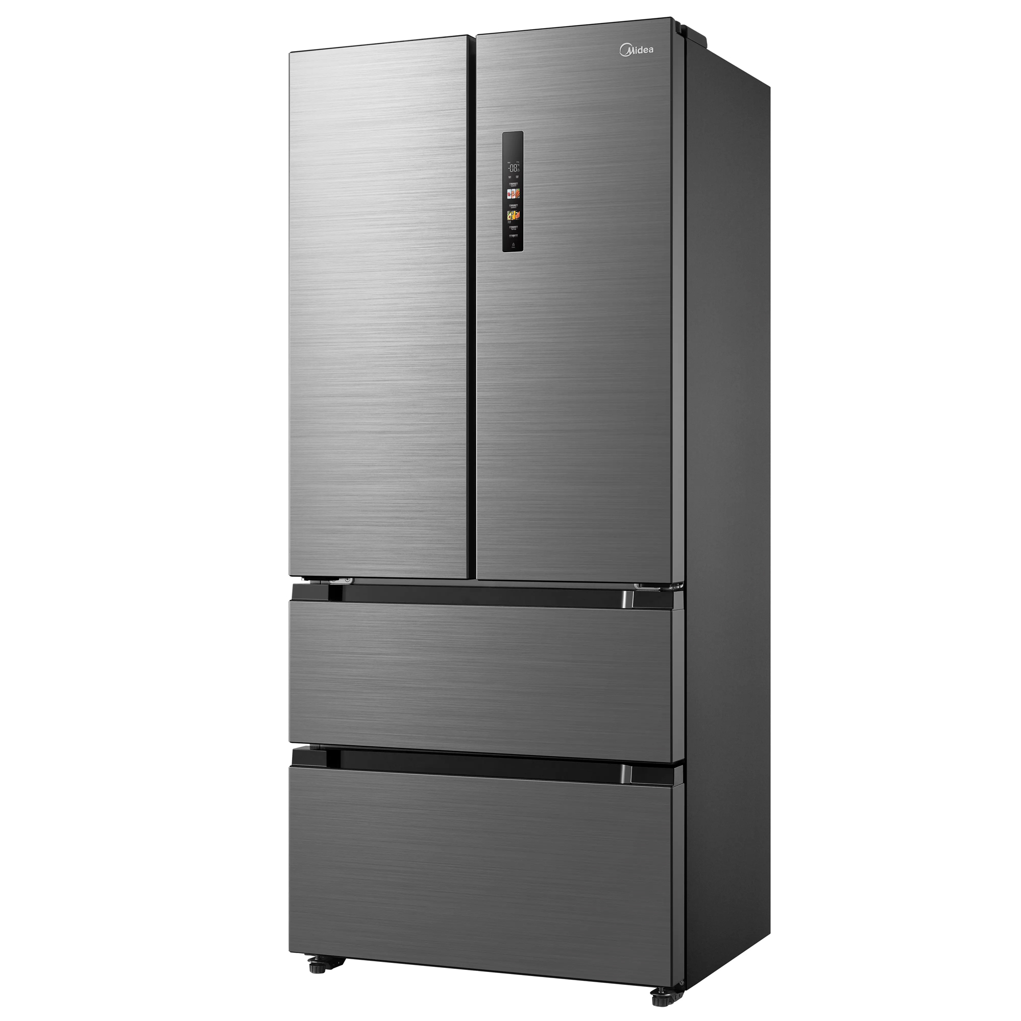 Midea 83.3cm Total No Frost Freestanding American Style Fridge Freezer MDRF692FIE46 - Stainless Steel Midea 83.3cm Total No Frost Freestanding American Style Fridge Freezer MDRF692FIE46 - Stainless Steel