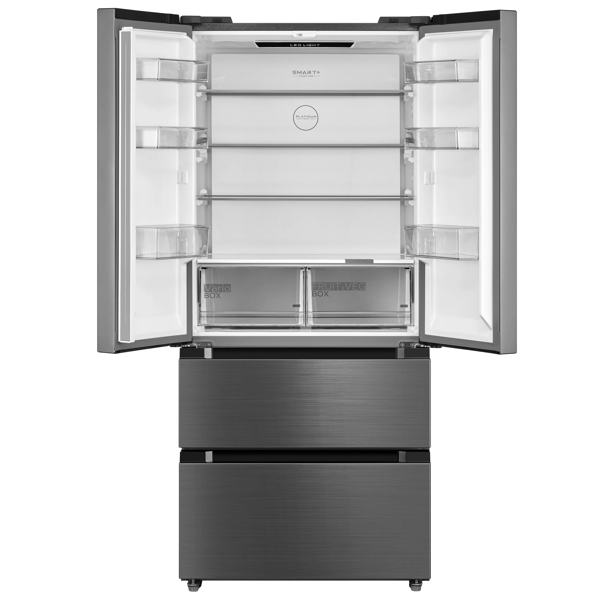 Midea 83.3cm Total No Frost Freestanding American Style Fridge Freezer MDRF692FIE46 - Stainless Steel Midea 83.3cm Total No Frost Freestanding American Style Fridge Freezer MDRF692FIE46 - Stainless Steel