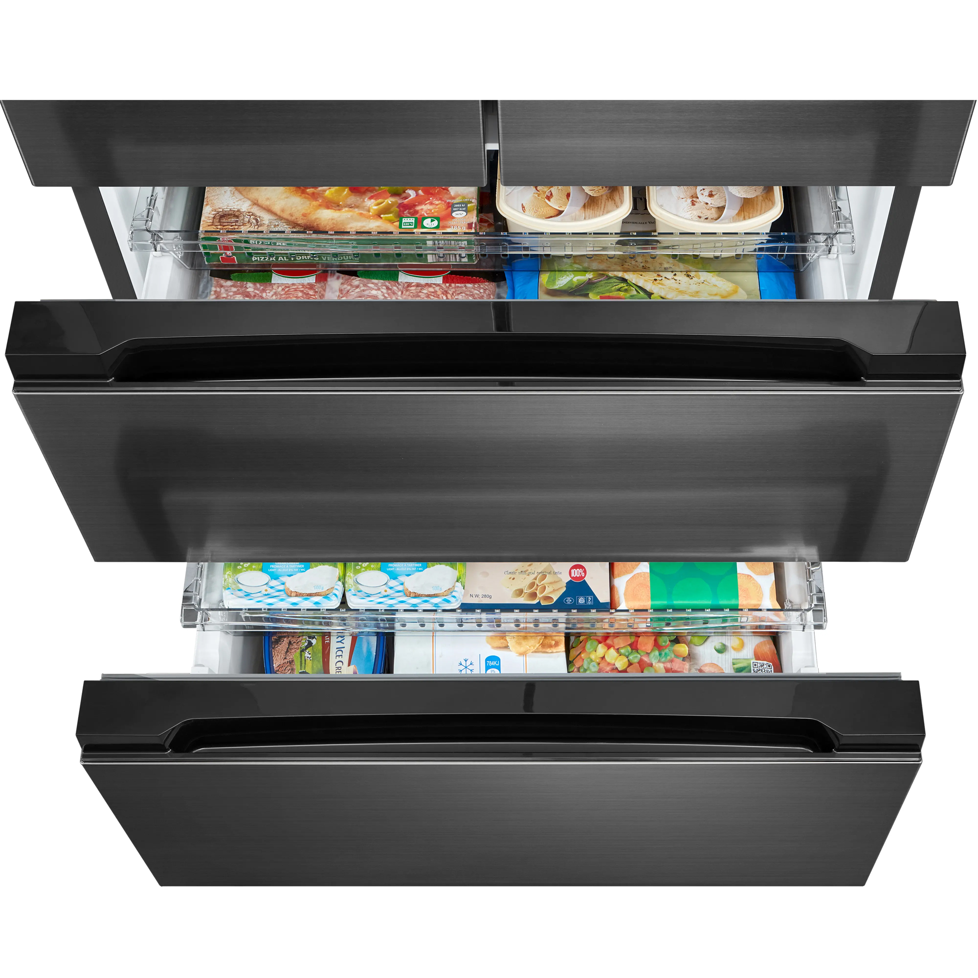 Midea 83.3cm Total No Frost Freestanding American Style Fridge Freezer MDRF692FIE46 - Stainless Steel Midea 83.3cm Total No Frost Freestanding American Style Fridge Freezer MDRF692FIE46 - Stainless Steel