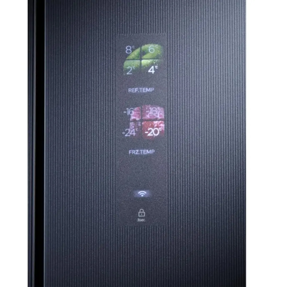 Midea 83.3cm Total No Frost American Style Four Door Fridge Freezer MDRF705BIE70 - Sapphire Glass Midea 83.3cm Total No Frost American Style Four Door Fridge Freezer MDRF705BIE70 - Sapphire Glass