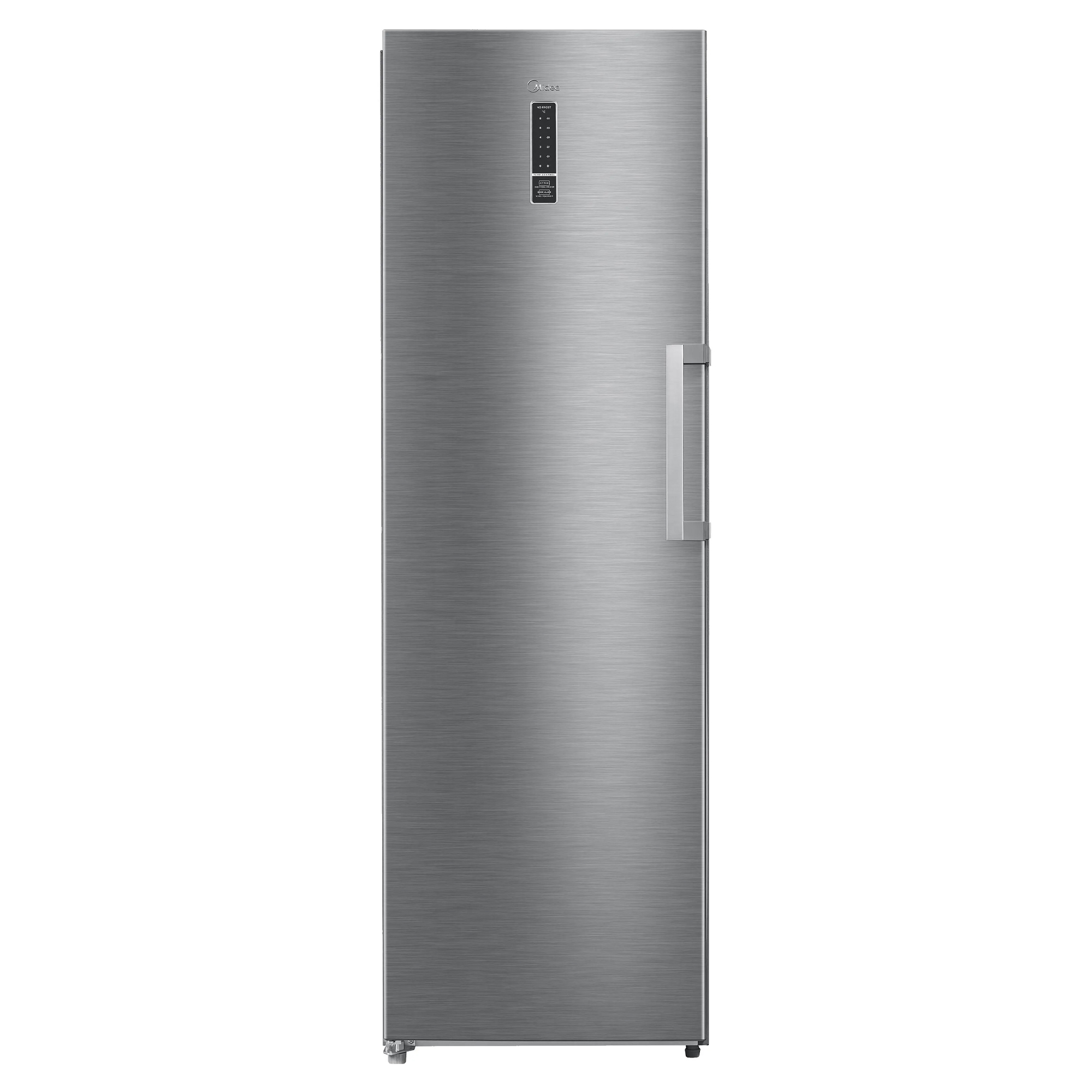 Midea 60cm Total No Frost Upright Freezer MDRU385MTE46 - Stainless Steel