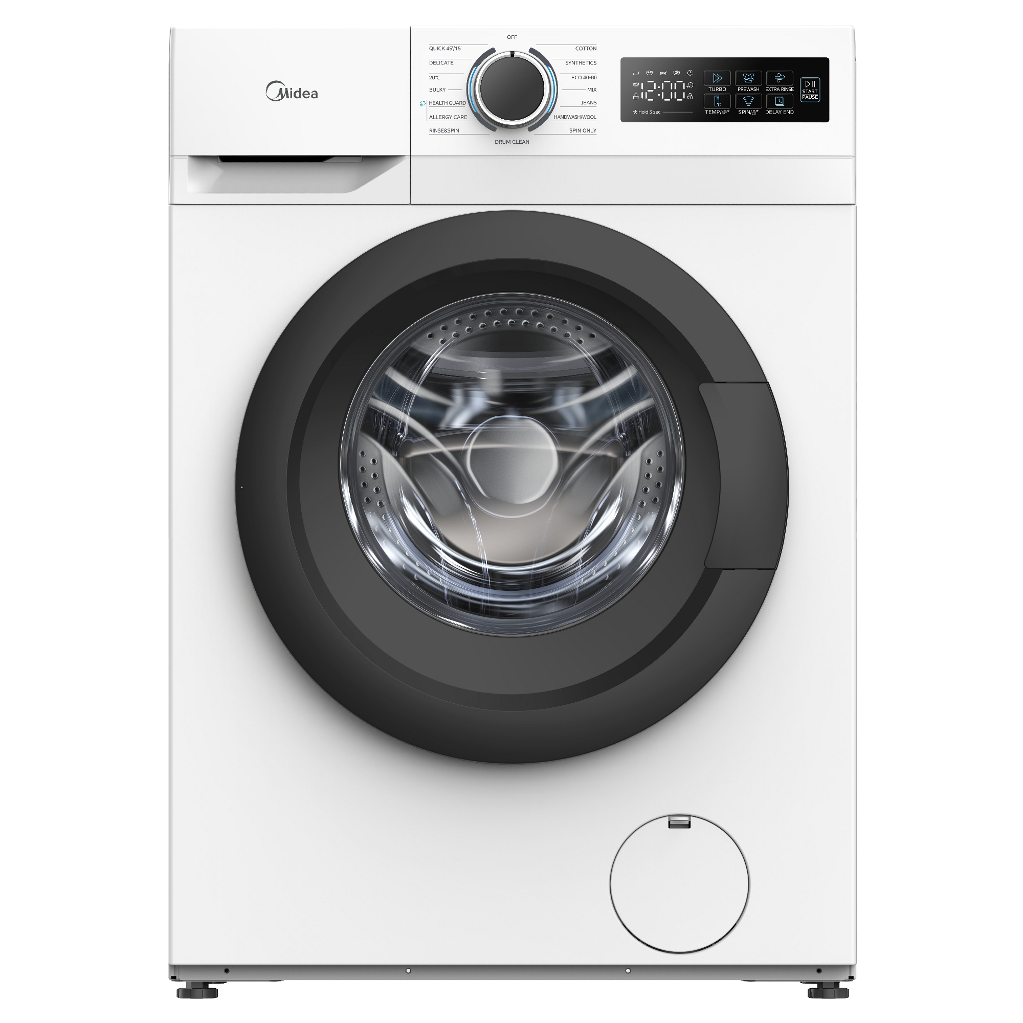 Midea 10kg Washing Machine 1400rpm MF110W100BA10WU - White