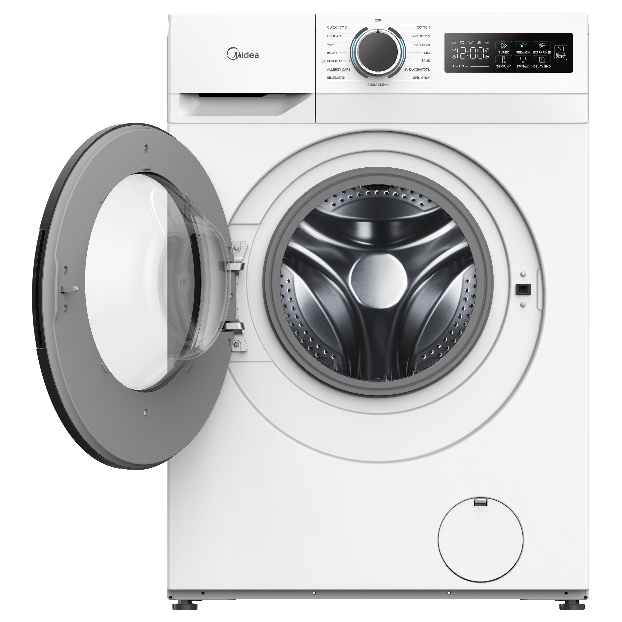 Midea 10kg Washing Machine 1400rpm MF110W100BA10WU - White Midea 10kg Washing Machine 1400rpm MF110W100BA10WU - White