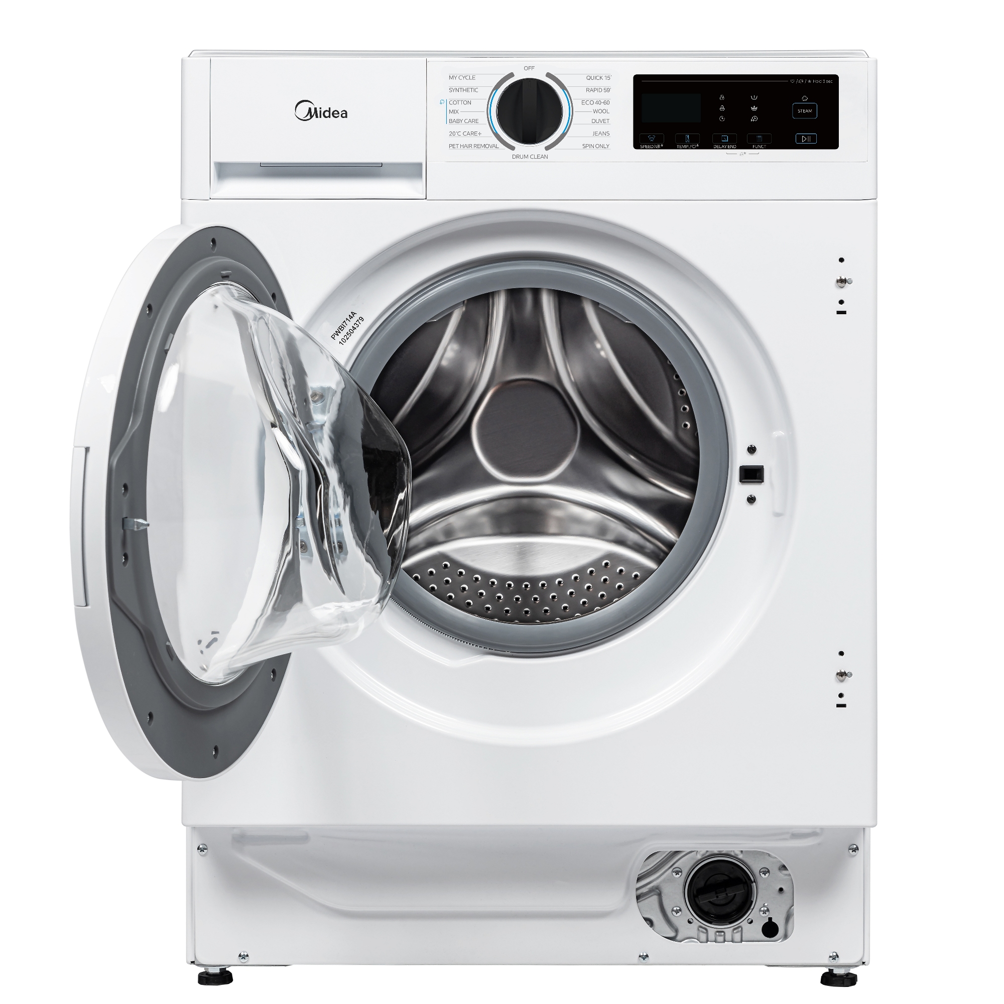 Midea 9kg Integrated Washing Machine 1400rpm MFA06W90BA/W-UK Midea 9kg Integrated Washing Machine 1400rpm MFA06W90BA/W-UK