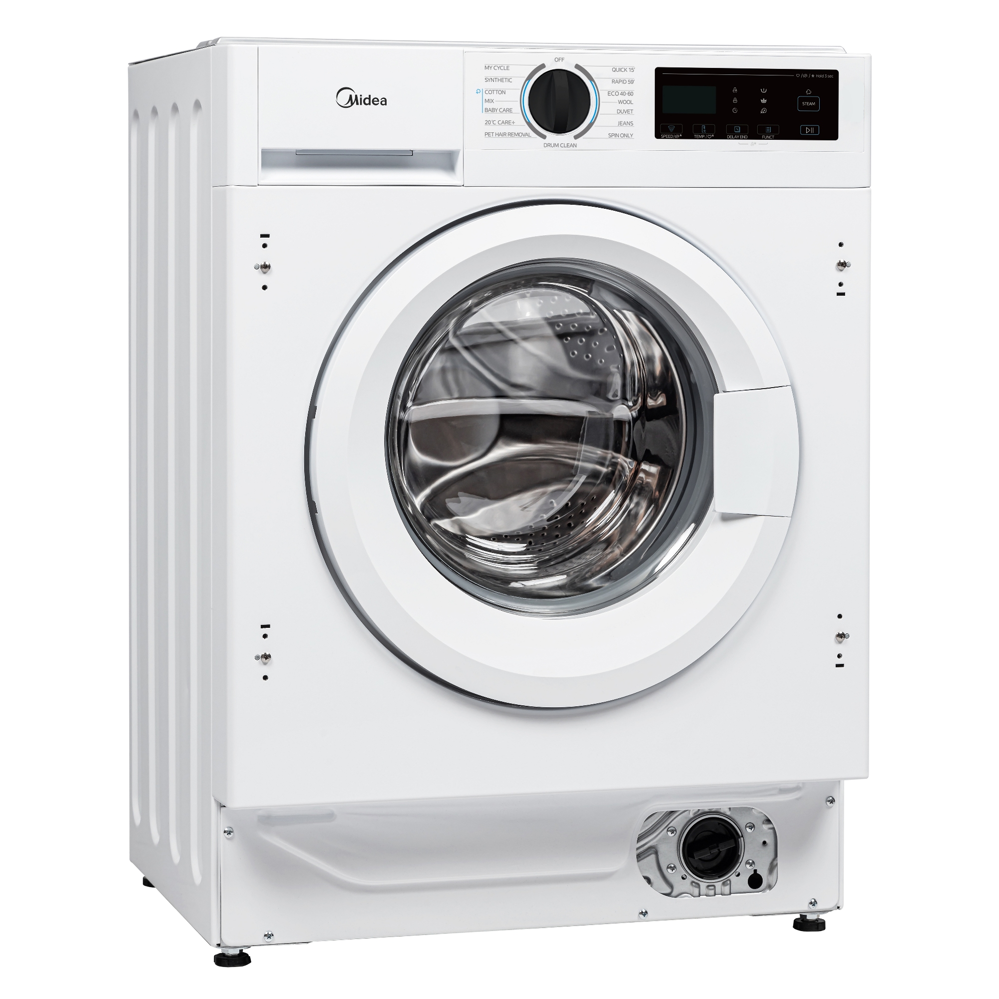 Midea 9kg Integrated Washing Machine 1400rpm MFA06W90BA/W-UK Midea 9kg Integrated Washing Machine 1400rpm MFA06W90BA/W-UK
