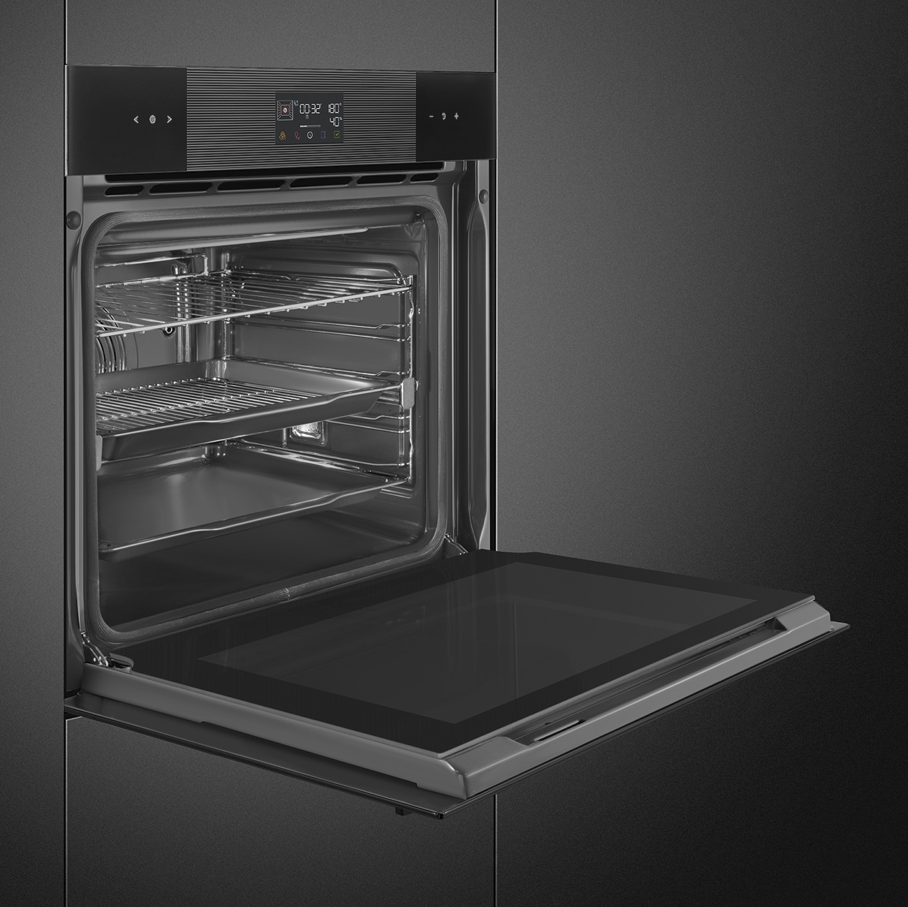 Smeg Linea Pyrolytic Multifunction Single Oven SOP6102TB3 - BLACK Smeg Linea Pyrolytic Multifunction Single Oven SOP6102TB3 - BLACK